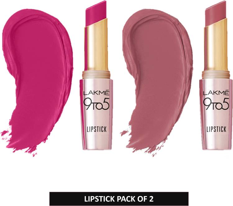 lakme 9to5 Primer + Matte Lipstick Pack of 2 Price in India