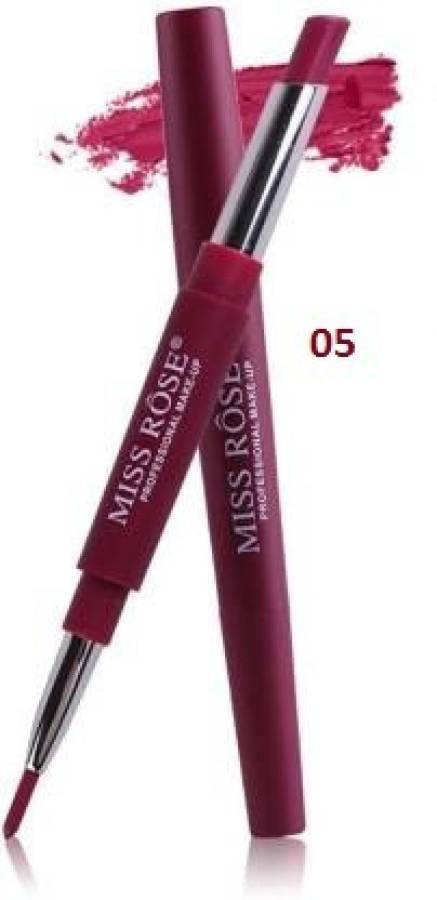 MISS ROSE 2-in-1 lip liner & Long Lasting Matte lipstick Girls/Women (Plum Lush) Price in India