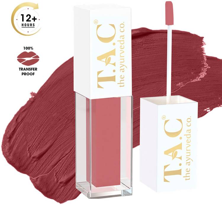 TAC - The Ayurveda Co. Liquid Matte Brown Bae Lipstick, Long Lasting, Super Pigmented, Transfer Proof Price in India