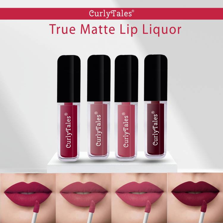 CurlyTales Velvet Matte Lipstick With Non-Transfer,Smudge Proof Comfortable Colors #CTL0633 Price in India