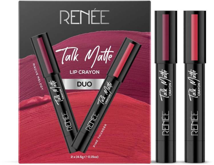 Renee Talk Matte Duo Mauve Melody & Pink Thunder 4.5gm each Price in India