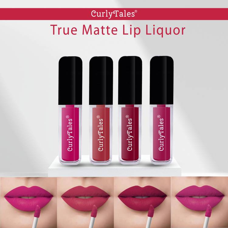 CurlyTales Matte Lipstick Watertight and Weightless With Gluten Free Cruelty Free #CTL0533 Price in India