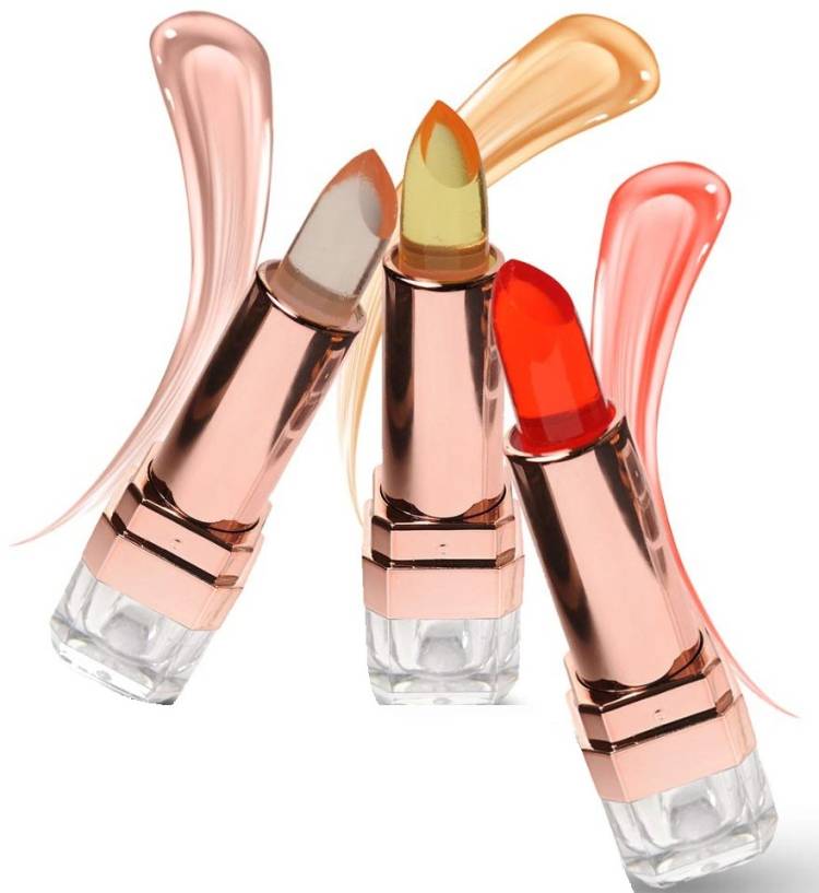 Yuency Mult color combo 3 gel glossy finish gel lipstick Price in India