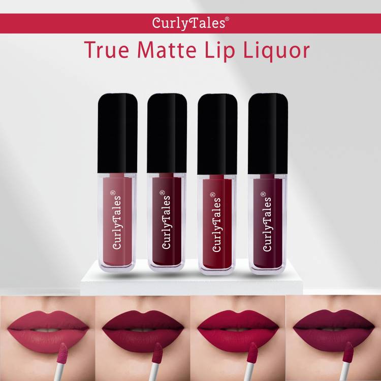 CurlyTales Never Ending Shades of Liquid Matte Lipstick Enriched With Vitamin-E #CTL0670 Price in India