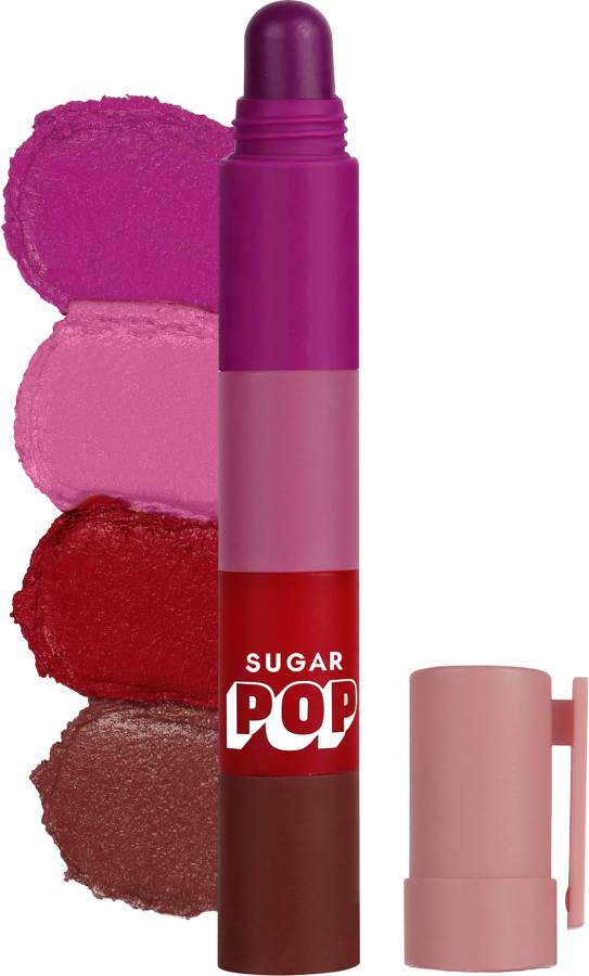 SUGAR POP 4 in 1 Lip Twist - 01 | Multi-use stackable Lipsticks for Women Price in India