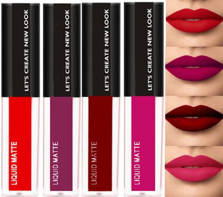 huemic Liquid Matte Lipsticks 4 Piece (The Red Edition) Price in India