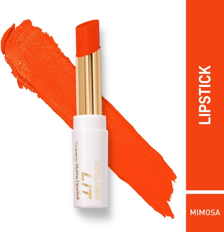 MyGlamm LIT CREAMY MATTE LIPSTICK- MIMOSA Price in India