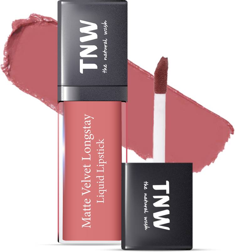 TNW-The Natural Wash Matte Velvet Longstay Liquid Lipstick | Blush Nude | Nude Pink Price in India