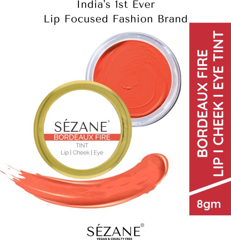 Sezane Lip Tint & Cheek Tint Balm Natural Eye Makeup, Bordeaux Fire Price in India