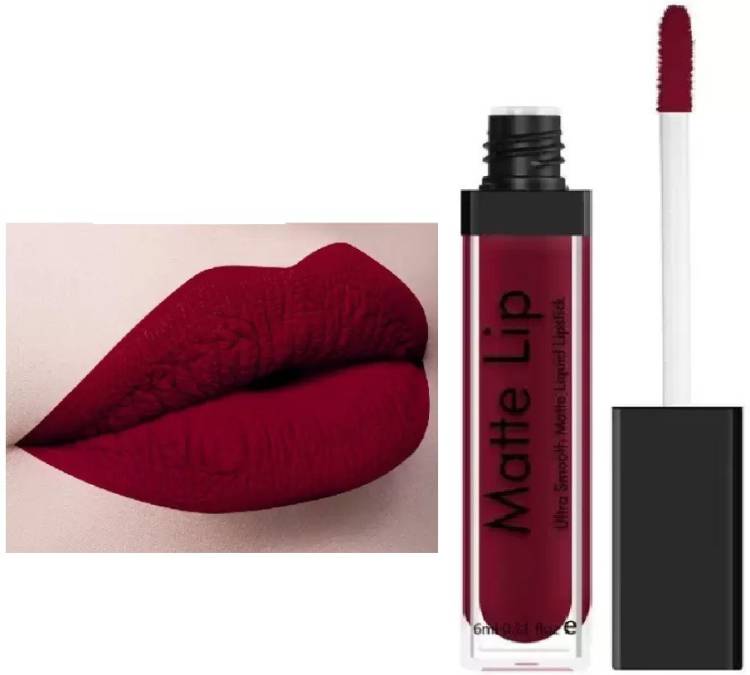 Yuency New Smudge Proof & Kiss Proof Dark Maroon Matte Me Lipstick Price in India