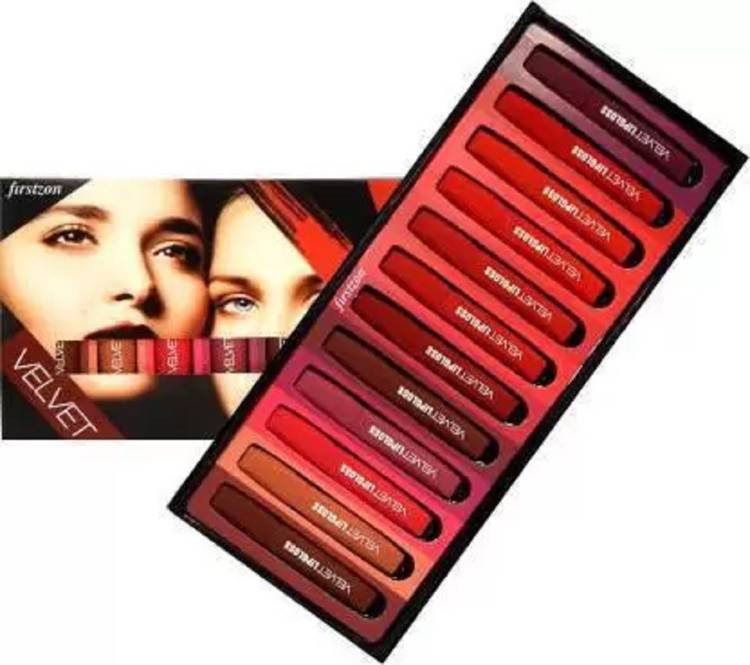 Kiss Beauty Multi 3D Velvet Matte Lipgloss Lipstick 12 Colors (Multi, 6 ml) Price in India