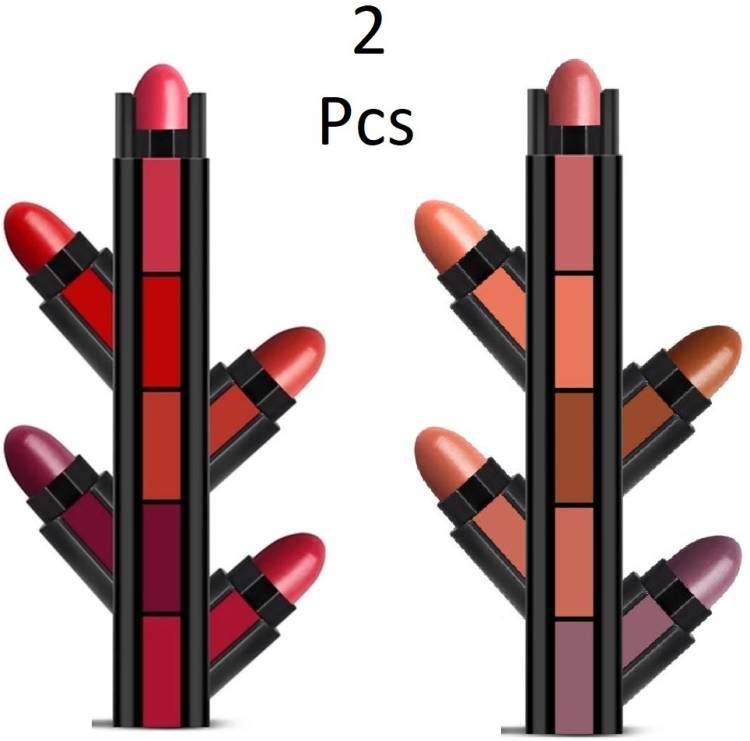 rezmay Enrich Matte 5 in 1 Lipstick Combo Set of 2 Price in India