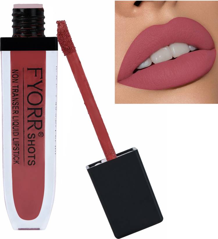 FYORR Liquid Non Transfer Lipstick Long Lasting Upto 24hrs Liquid Matte Lipstick, 6ml Price in India