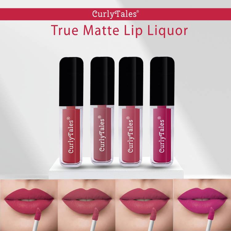 CurlyTales Matte Lipstick Watertight and Weightless With Gluten Free Cruelty Free #CTL0613 Price in India