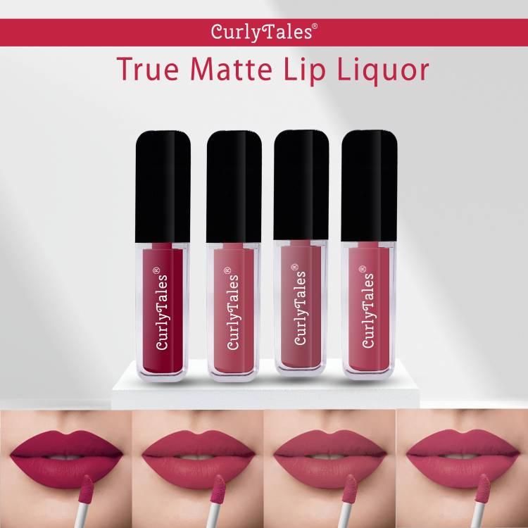 CurlyTales Velvet Matte Lipstick With Non-Transfer,Smudge Proof Comfortable Colors #CTL0625 Price in India