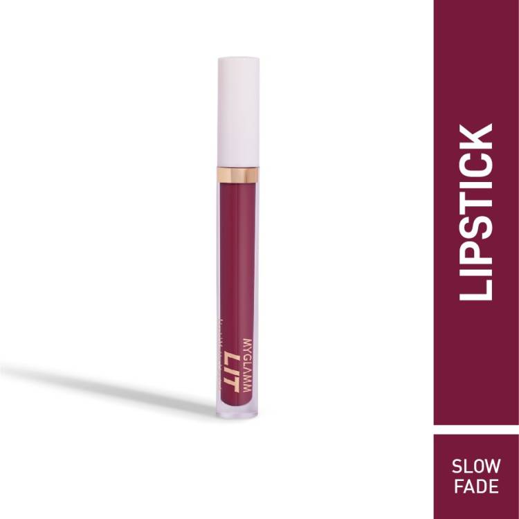 MyGlamm LIT LIQUID MATTE LIPSTICK - SLOW FADE Price in India