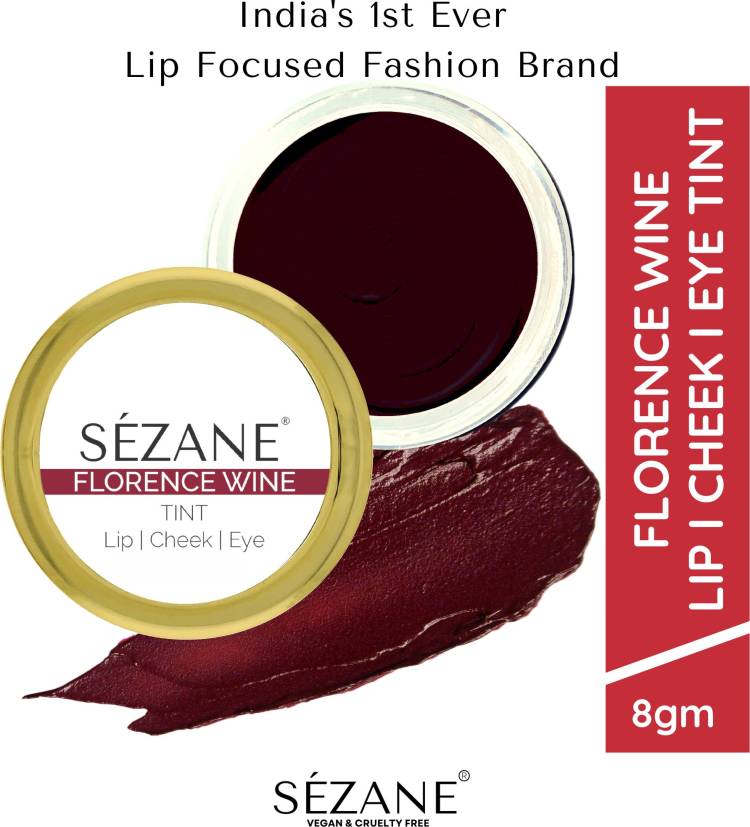 Sezane Lip Tint & Cheek Tint Balm Natural Eye Makeup, Florence Wine Price in India