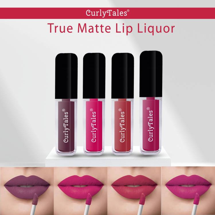 CurlyTales Velvet Matte Lipstick With Non-Transfer,Smudge Proof Comfortable Colors #CTL0363 Price in India