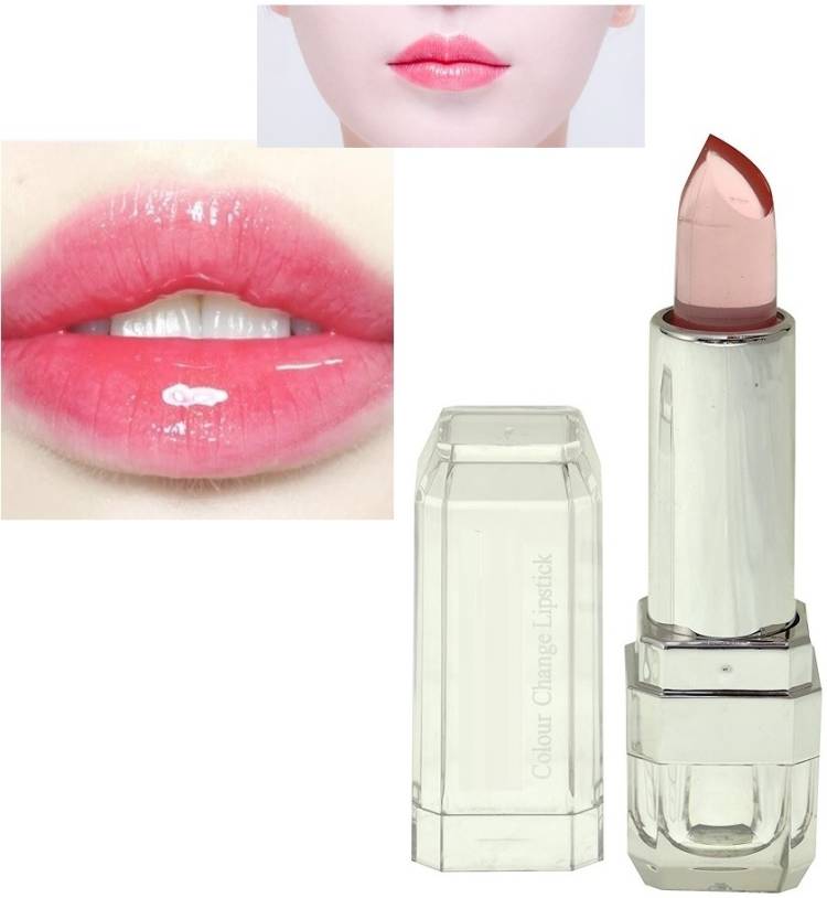 BLUEMERMAID High quality pink magic gel moisturizing color changing lipstick water proof Price in India