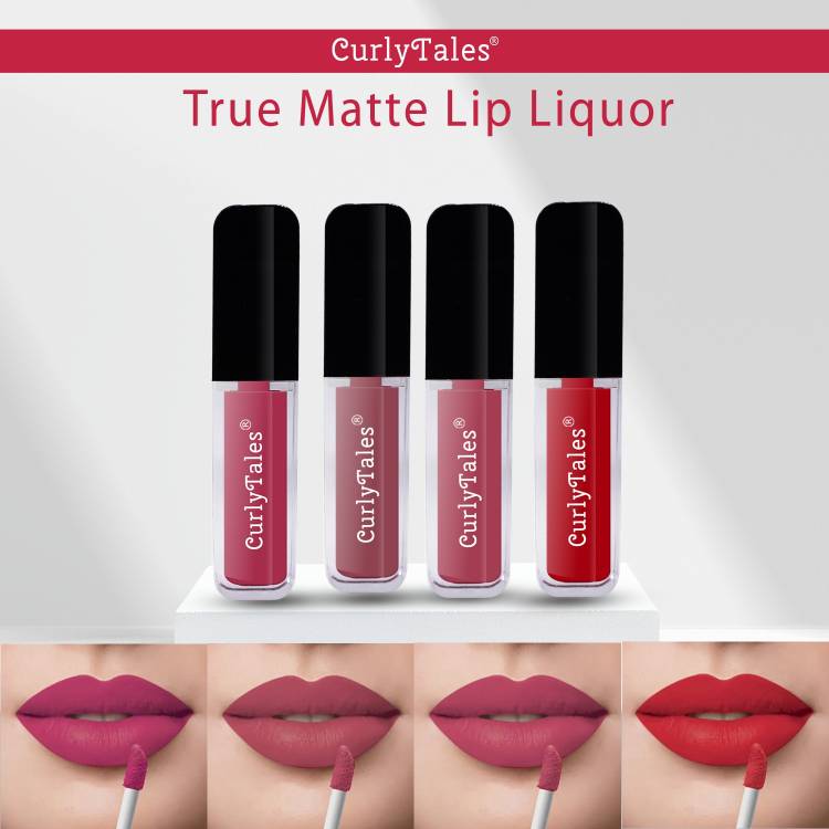 CurlyTales Velvet Matte Lipstick With Non-Transfer,Smudge Proof Comfortable Colors #CTL0451 Price in India