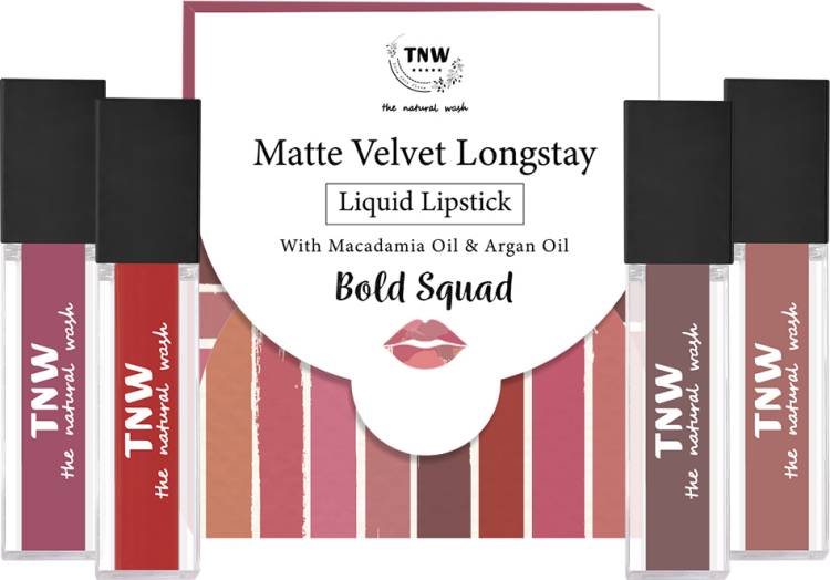 TNW-The Natural Wash Matte Velvet Longstay Liquid Lipstick Mini - Bold Squad Price in India