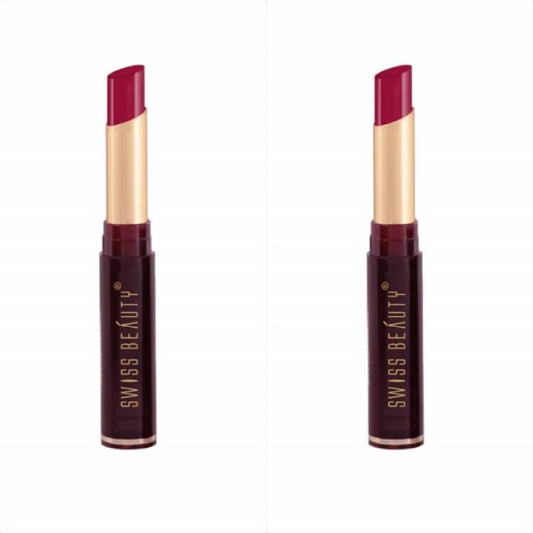 SWISS BEAUTY Non-Transfer Matte Lipstick (SB-209-17)pack of 2 Price in India