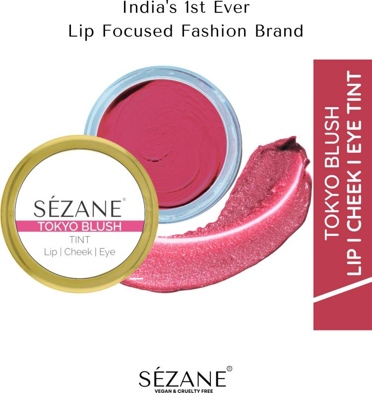 Sezane Lip Tint & Cheek Tint Balm Natural Eye Makeup With Natural Extracts, Tokyo Blush Price in India