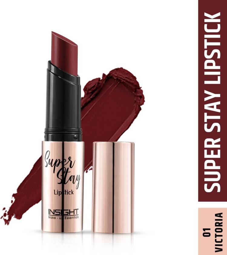 Insight Cosmetics Super Stay Non Transfer Smudgeproof Matte Lipstick (LL06-01) Price in India
