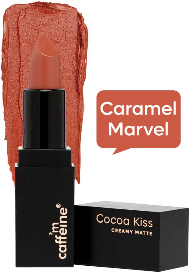 mCaffeine Cocoa Kiss Creamy Matte Lipstick-Caramel Marvel Price in India