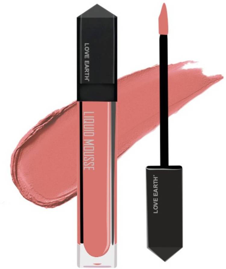 LOVE EARTH Liquid Mousse Lipstick - Pink Lady Matte Finish, Lasts Up to 12 hours Price in India