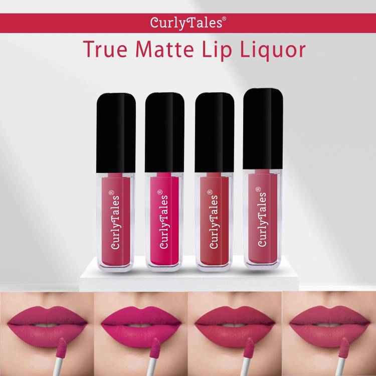 CurlyTales Ceaseless Shades of Fluid Matte Lipstick Advanced With Vitamin-E #CTL0424 Price in India