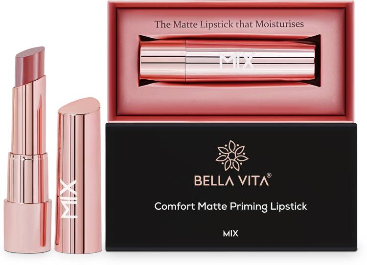 Bella vita organic Comfort Matte Priming Lipstick II Smudge proof, long lasting & non sticky II Price in India