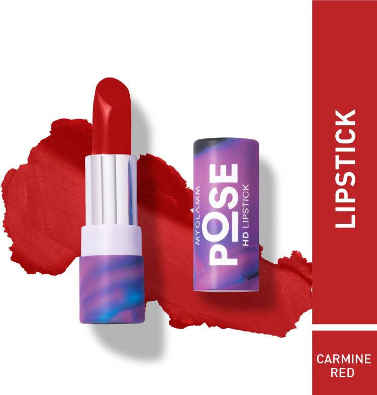 MyGlamm Pose Hd Lipstick - Carmine Red Price in India