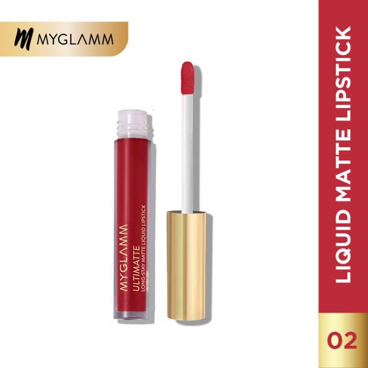 MyGlamm Ultimatte Long Stay Matte Liquid Lipstick-Coral Slayer-2.5ml Price in India