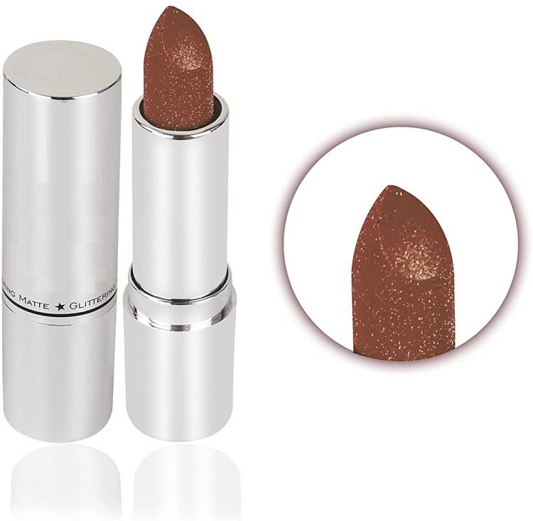 Yuency Diamond Shine Glitter BROWN Lipstick Moisturizing Lipstick Price in India