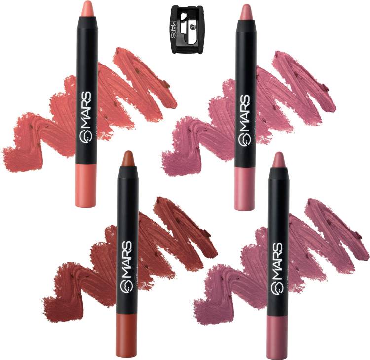 MARS Transfer Proof Matte Lip Crayon With Gift Box Price in India