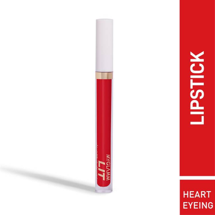 MyGlamm LIT Liquid Matte Lipstick-Heart Eyeing-3ml Price in India