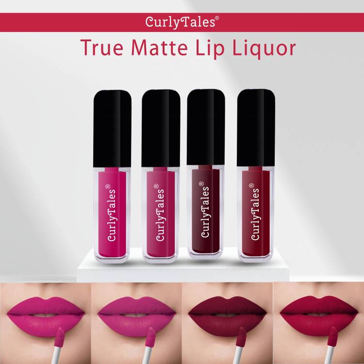 CurlyTales Velvet Matte Lipstick With Non-Transfer,Smudge Proof Comfortable Colors #CTL0561 Price in India