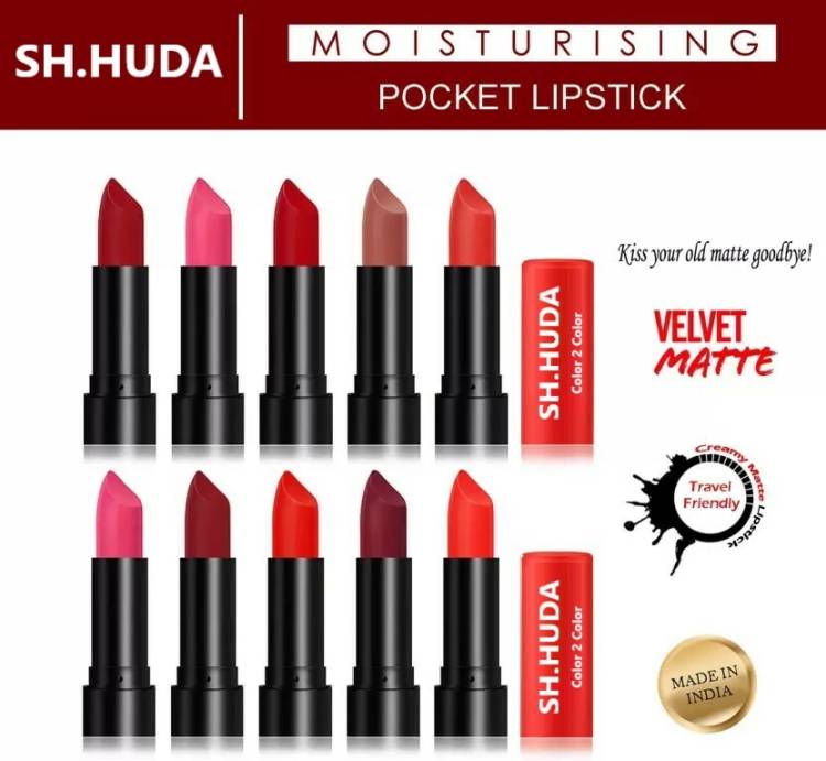 Sh.Huda Mini Pocket Matte Lipstick Set Price in India