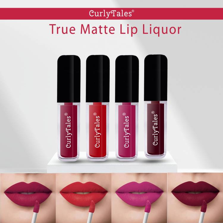 CurlyTales Ceaseless Shades of Fluid Matte Lipstick Advanced With Vitamin-E #CTL0640 Price in India