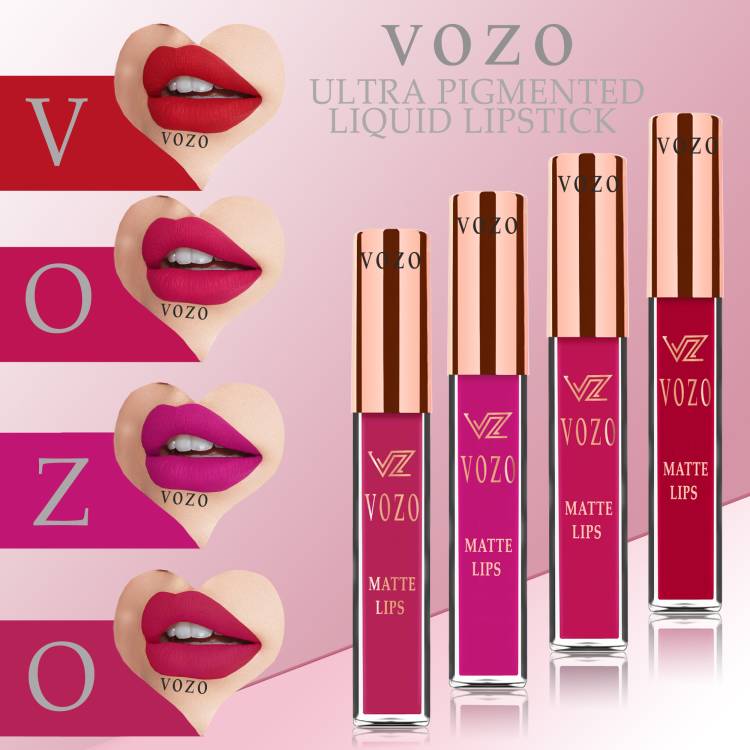 VOZO Stay-All-Day Matte Liquid Lipstick - Waterproof & Fade-Resistant-VZN-284 Price in India