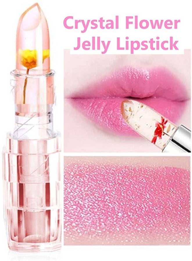 EVERERIN Transparent Flower Jelly Lipstick different person different color Lips Price in India