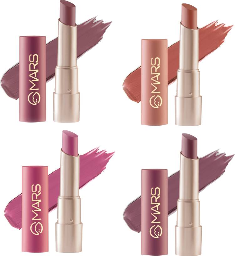 MARS Ultra Pigmented Matte Lipstick Pack Of 4 Price in India