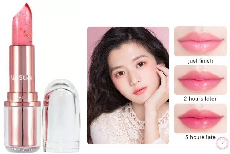HUZURLU Waterproof Glossy Gel Lipstick for all skin type . Price in India