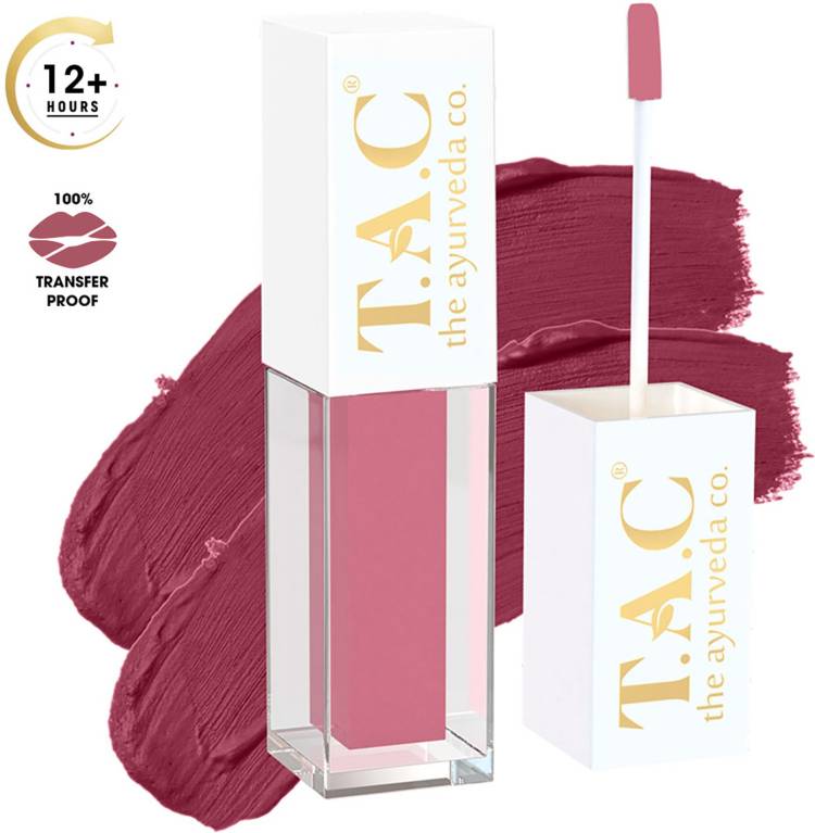 TAC - The Ayurveda Co. Liquid Matte Nude Elude Lipstick, Long Lasting, Super Pigmented, Transfer Proof Price in India