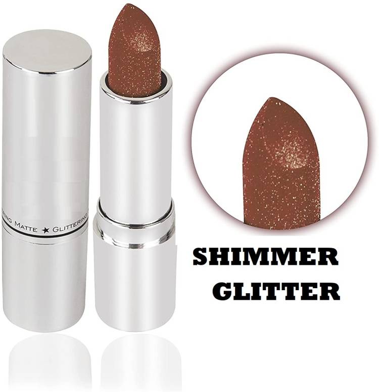 Yuency Diamond Shine BROWN Glitter Moisturizing Lipstick SHIMMER. Price in India