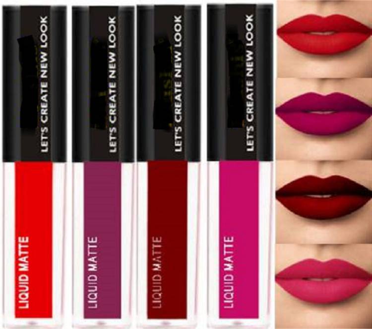 Buy NEUD Matte Liquid Lipstick Red Kiss (52), Get Free Lip Gloss