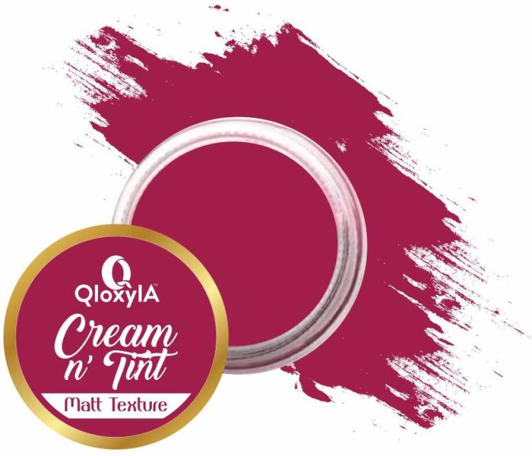 QloxylA Natural Dark Red lip and cheek tint for women tinted lip balm Lip Stain Price in India