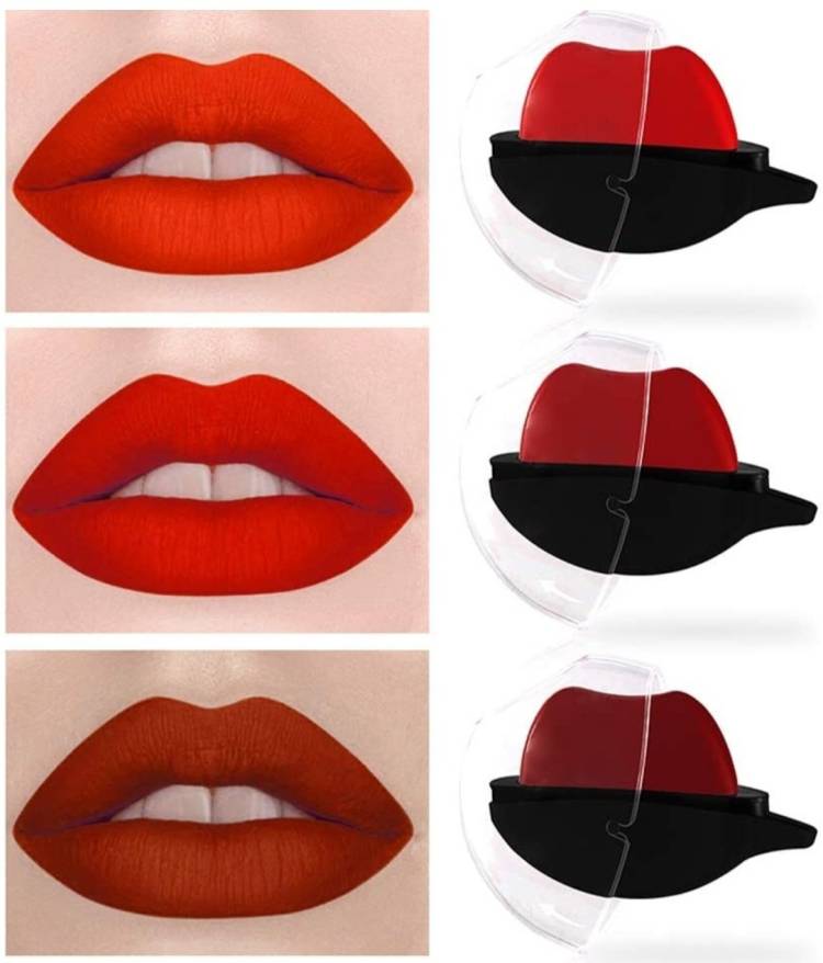 Ashyra Korean Style Lip Shape Waterproof Long Lasting Matte Finish Lipstick Red Edition Price in India