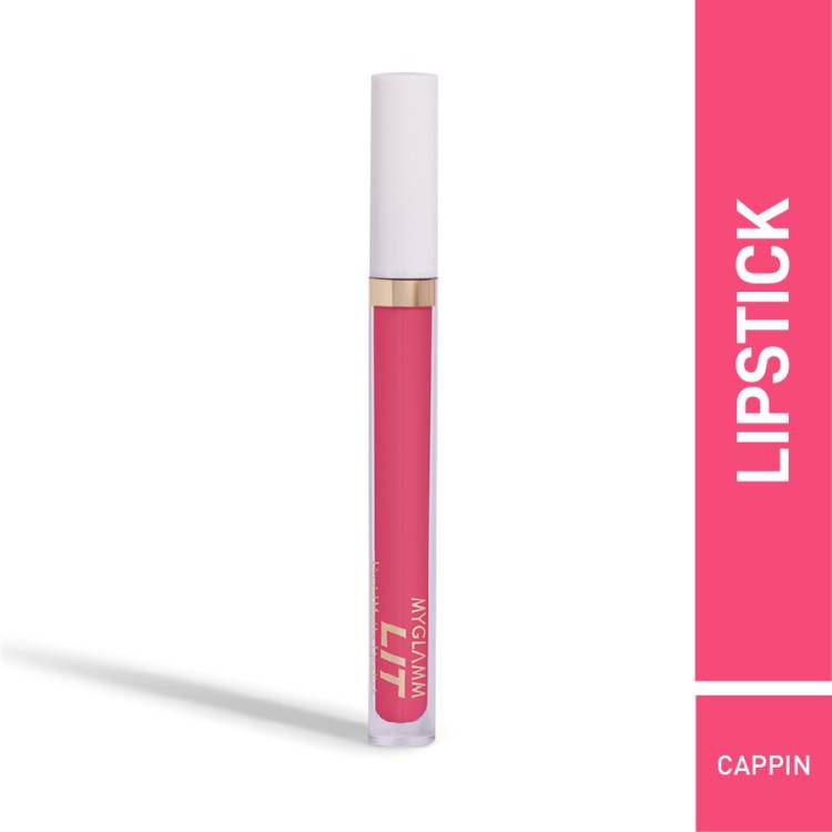 MyGlamm LIT Liquid Matte Lipstick-Cappin'-3ml Price in India